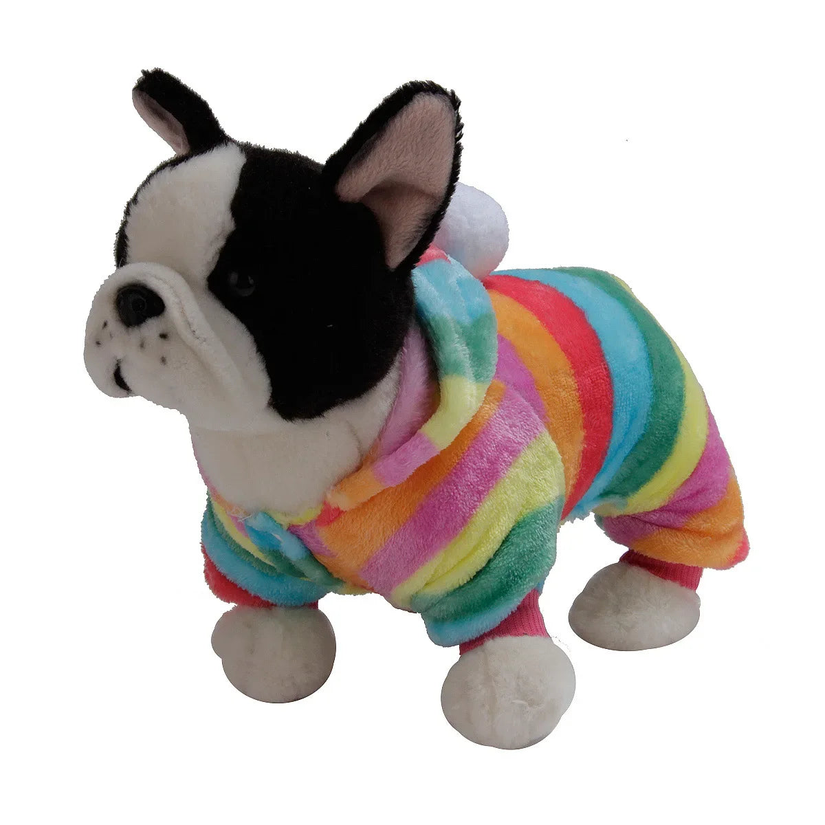 Pet Clothes Flannel Dog Costume Dog Cold Weather Coats Cat Apparel Soft Flannel Doggie Jumpsuit Clothes Pet Four Legged Pajamas